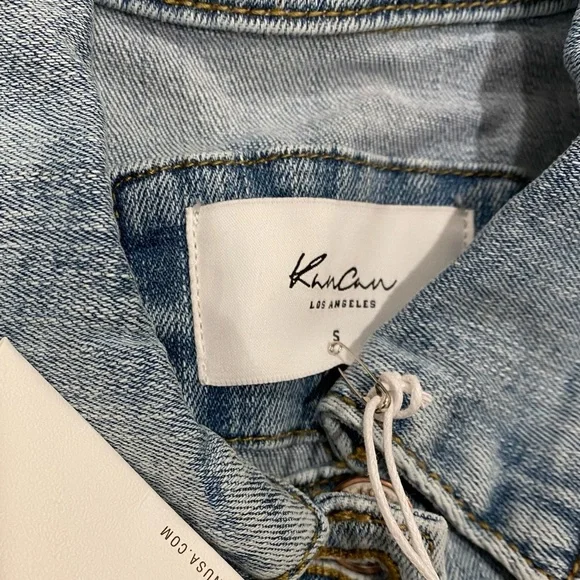 KanCan Zoey Fray Denim Jacket - Picture 5 of 6